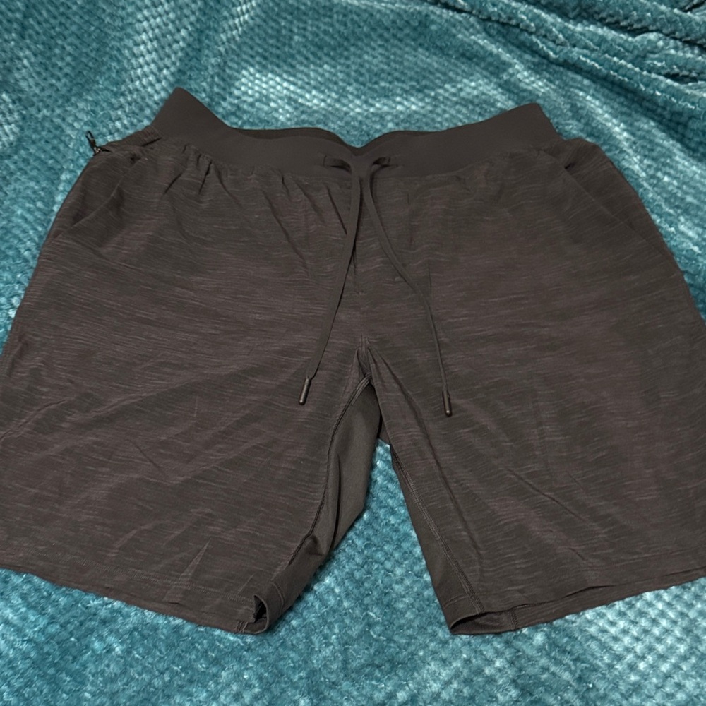 lululemon athletica Men's Black Performance Drawstring Shorts